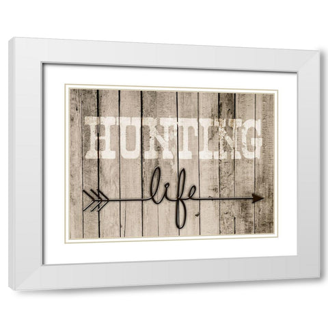 Hunting Life 2 White Modern Wood Framed Art Print with Double Matting by Prime, Marcus