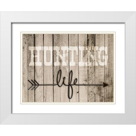 Hunting Life 2 White Modern Wood Framed Art Print with Double Matting by Prime, Marcus