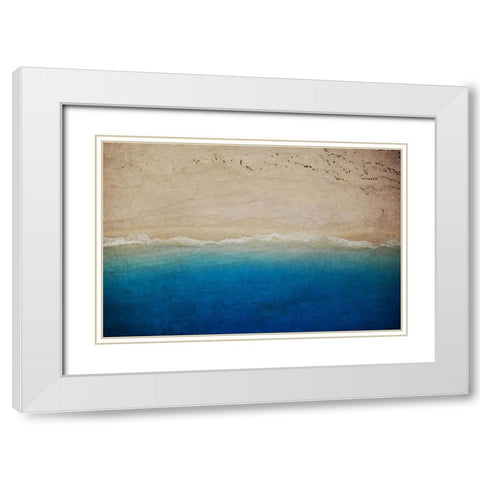 Beach Escape 1 White Modern Wood Framed Art Print with Double Matting by Prime, Marcus