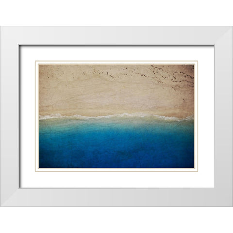 Beach Escape 1 White Modern Wood Framed Art Print with Double Matting by Prime, Marcus