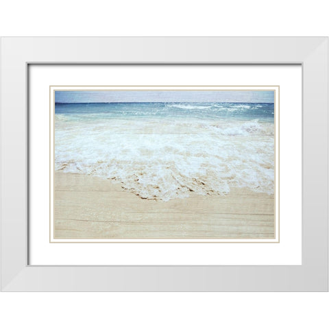Rushing Waves White Modern Wood Framed Art Print with Double Matting by Prime, Marcus