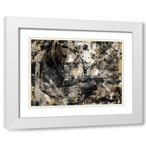 Golden Origin 1 White Modern Wood Framed Art Print with Double Matting by Prime, Marcus