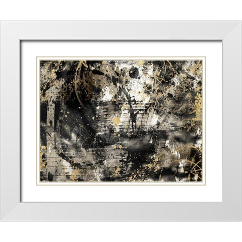 Golden Origin 1 White Modern Wood Framed Art Print with Double Matting by Prime, Marcus