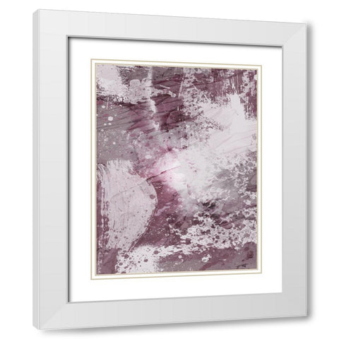 Plum Explosion 2 White Modern Wood Framed Art Print with Double Matting by Prime, Marcus