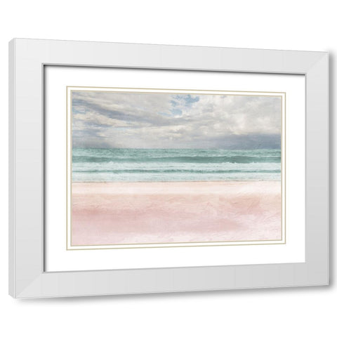 Lonely Ocean 1 V2 White Modern Wood Framed Art Print with Double Matting by Prime, Marcus