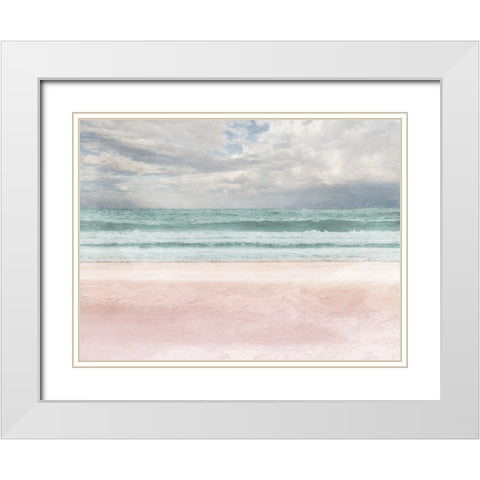 Lonely Ocean 1 V2 White Modern Wood Framed Art Print with Double Matting by Prime, Marcus