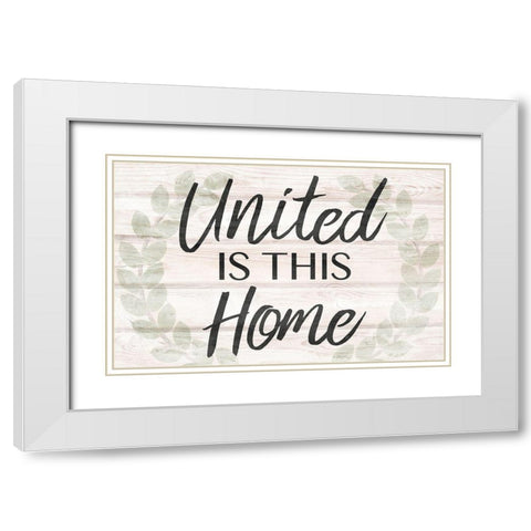 United Home White Modern Wood Framed Art Print with Double Matting by Prime, Marcus