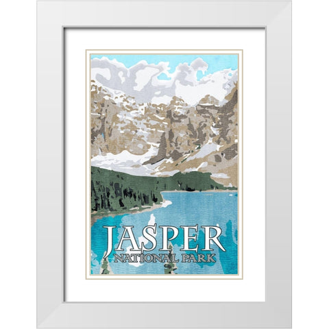 Jasper National Park White Modern Wood Framed Art Print with Double Matting by Prime, Marcus