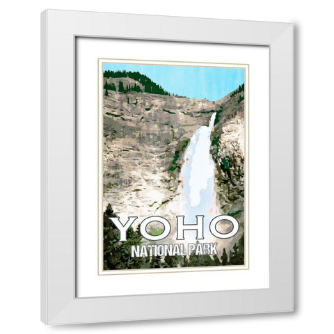 Yoho National Park White Modern Wood Framed Art Print with Double Matting by Prime, Marcus