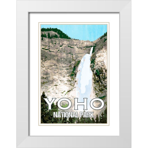 Yoho National Park White Modern Wood Framed Art Print with Double Matting by Prime, Marcus