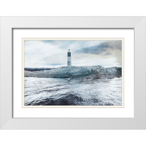 Dawn Over Break White Modern Wood Framed Art Print with Double Matting by Prime, Marcus