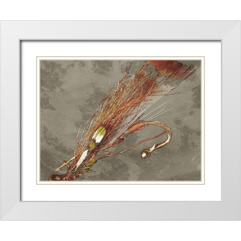 Fly Fishing 2 White Modern Wood Framed Art Print with Double Matting by Prime, Marcus