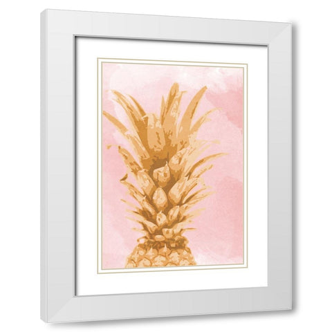 Pineapple Express 1 White Modern Wood Framed Art Print with Double Matting by Prime, Marcus