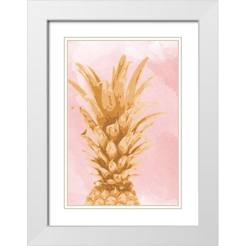 Pineapple Express 1 White Modern Wood Framed Art Print with Double Matting by Prime, Marcus