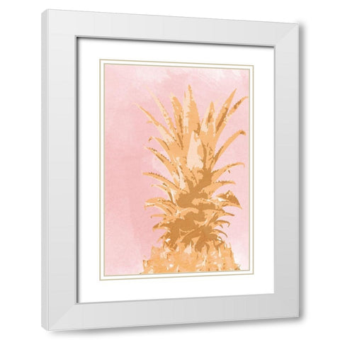 Pineapple Express 2 White Modern Wood Framed Art Print with Double Matting by Prime, Marcus