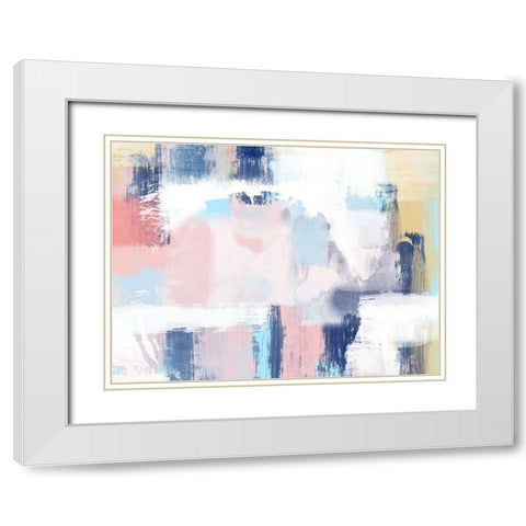 Spring Distressed 1 White Modern Wood Framed Art Print with Double Matting by Prime, Marcus