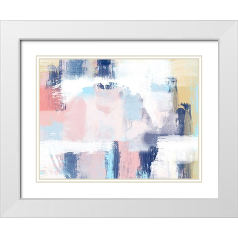 Spring Distressed 1 White Modern Wood Framed Art Print with Double Matting by Prime, Marcus