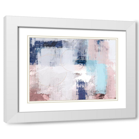 Spring Distressed 2 White Modern Wood Framed Art Print with Double Matting by Prime, Marcus