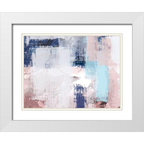 Spring Distressed 2 White Modern Wood Framed Art Print with Double Matting by Prime, Marcus