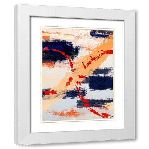 Contemporary Radiance 1 White Modern Wood Framed Art Print with Double Matting by Prime, Marcus