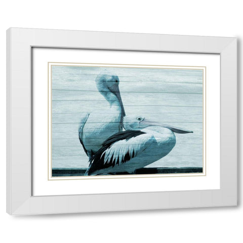 Aerial Love White Modern Wood Framed Art Print with Double Matting by Prime, Marcus