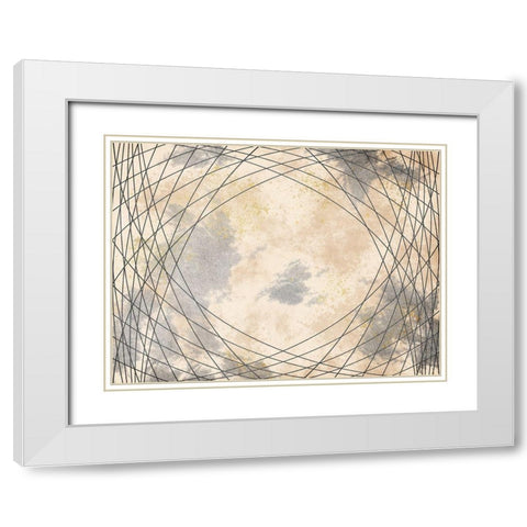 Mesmerizing Lines White Modern Wood Framed Art Print with Double Matting by Prime, Marcus