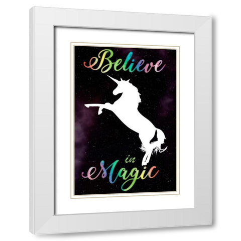 Magical Belief White Modern Wood Framed Art Print with Double Matting by Prime, Marcus
