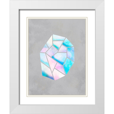 Shattered Dreams 2 White Modern Wood Framed Art Print with Double Matting by Prime, Marcus