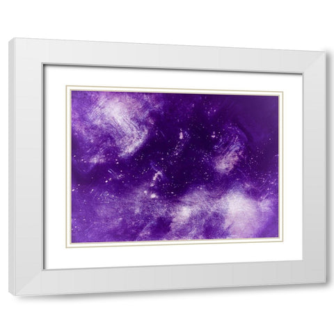 Ultra Violet Deeps White Modern Wood Framed Art Print with Double Matting by Prime, Marcus