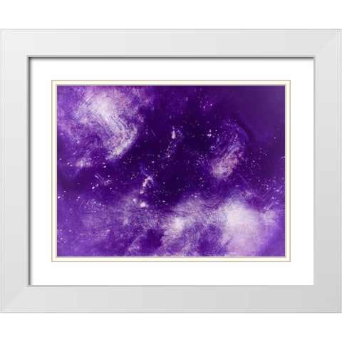 Ultra Violet Deeps White Modern Wood Framed Art Print with Double Matting by Prime, Marcus