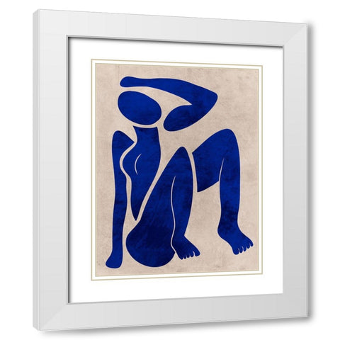 Postured Darling White Modern Wood Framed Art Print with Double Matting by Prime, Marcus