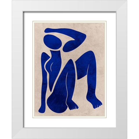 Postured Darling White Modern Wood Framed Art Print with Double Matting by Prime, Marcus