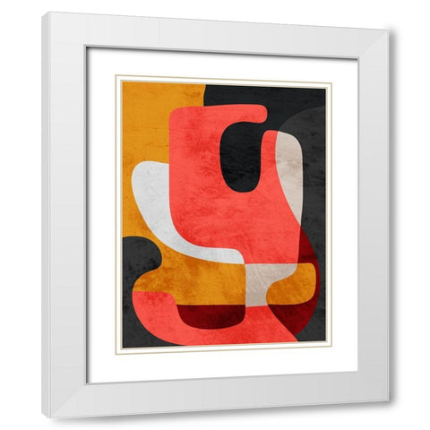 Mixed Theories 1 White Modern Wood Framed Art Print with Double Matting by Prime, Marcus