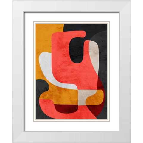 Mixed Theories 1 White Modern Wood Framed Art Print with Double Matting by Prime, Marcus