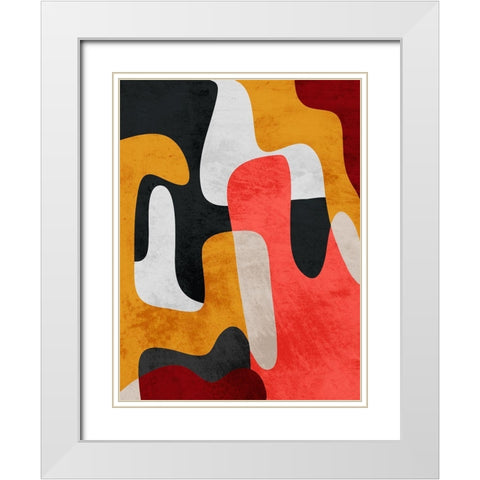 Mixed Theories 2 White Modern Wood Framed Art Print with Double Matting by Prime, Marcus