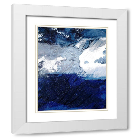 Evolutionary Streaks 1 White Modern Wood Framed Art Print with Double Matting by Prime, Marcus