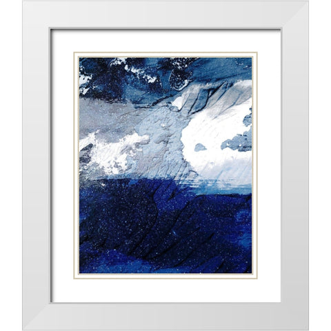 Evolutionary Streaks 1 White Modern Wood Framed Art Print with Double Matting by Prime, Marcus