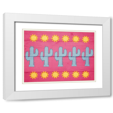 Prime Heat 1 White Modern Wood Framed Art Print with Double Matting by Prime, Marcus
