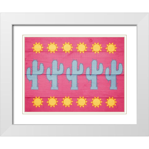 Prime Heat 1 White Modern Wood Framed Art Print with Double Matting by Prime, Marcus
