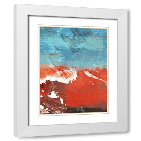 Infinity Coastal 2 White Modern Wood Framed Art Print with Double Matting by Prime, Marcus