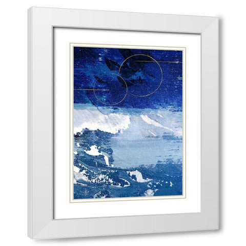 Infinity Indigo 2 White Modern Wood Framed Art Print with Double Matting by Prime, Marcus