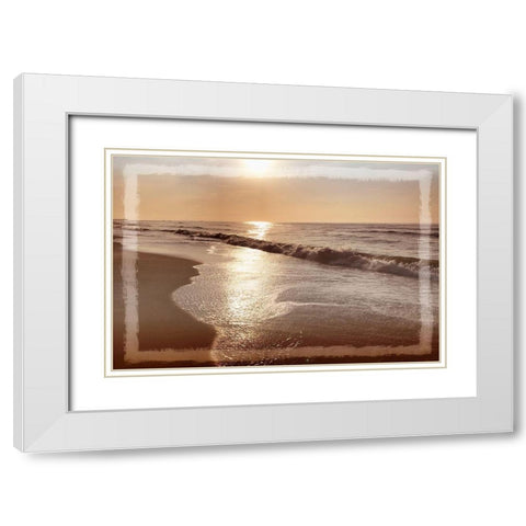 Ocean Window White Modern Wood Framed Art Print with Double Matting by Prime, Marcus