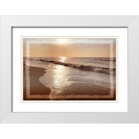 Ocean Window White Modern Wood Framed Art Print with Double Matting by Prime, Marcus