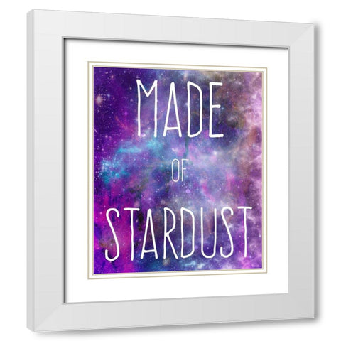 Made Of Stardust White Modern Wood Framed Art Print with Double Matting by Prime, Marcus