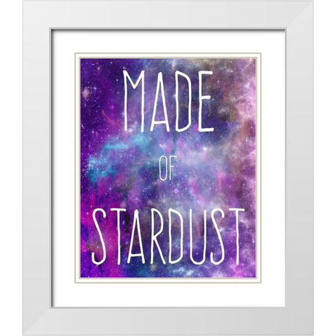 Made Of Stardust White Modern Wood Framed Art Print with Double Matting by Prime, Marcus