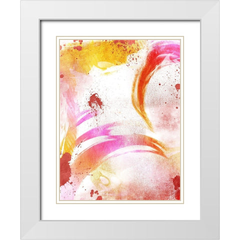 Juicy Prisma 1 White Modern Wood Framed Art Print with Double Matting by Prime, Marcus