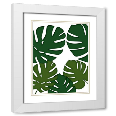 Jungle Beat 1 White Modern Wood Framed Art Print with Double Matting by Prime, Marcus