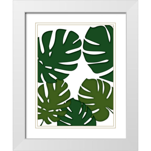 Jungle Beat 1 White Modern Wood Framed Art Print with Double Matting by Prime, Marcus