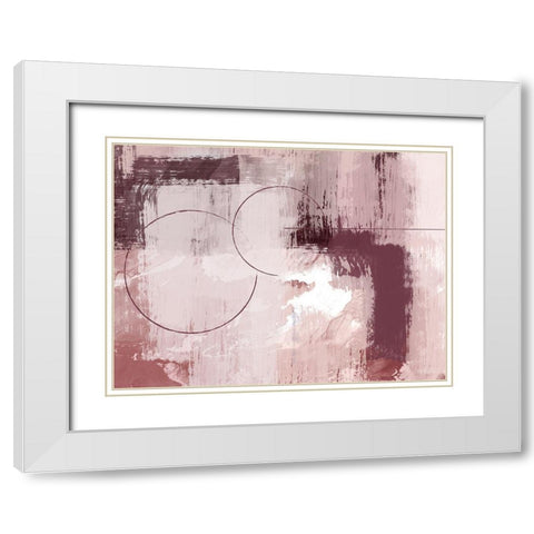 Distressed Blush 2 White Modern Wood Framed Art Print with Double Matting by Prime, Marcus