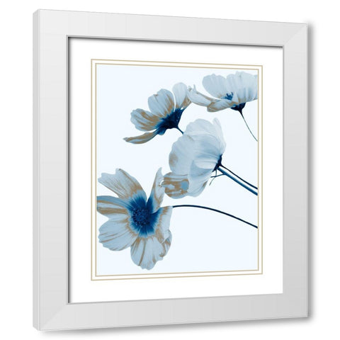 Metallic Shine 1 White Modern Wood Framed Art Print with Double Matting by Prime, Marcus